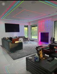 LED lighting in living room